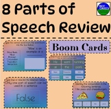 8 Parts of Speech Review Boom Cards