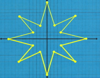 Preview of 8 Point Star - Quadrant One