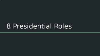 Preview of 8 Presidential Roles: Guided Notes Slides