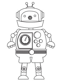 Download 8 Printable Robot Coloring Sheets Pages by The Teacher | TpT