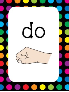 Preview of 8 Rainbow Polka Dot Solfege Kodaly Hand Signs Classroom Posters Anchor Charts.