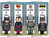 8 SUPER HERO Melonheadz theme BOOKMARKS 