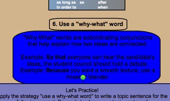 Preview of 8 Strategies for Writing Topic Sentences
