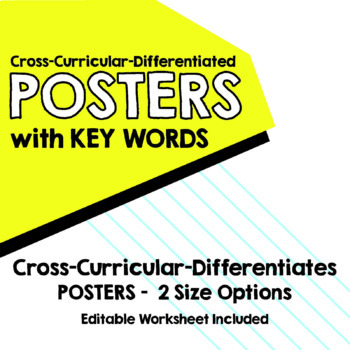 Preview of Graphic Organizer POSTERS - w/ Key Words - 2 Sizes