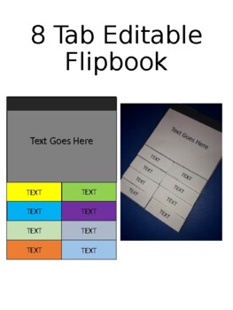 Preview of 8 Tab Editable Flipbook