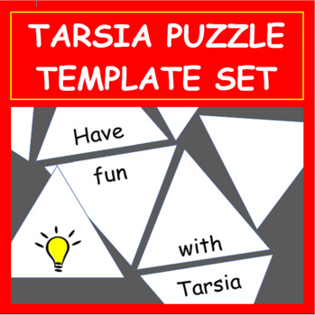 Preview of Tarsia Puzzle TEMPLATES | 8 Editable Templates
