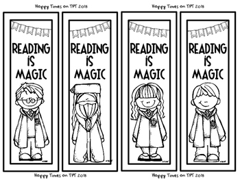 8 wizard melonheadz theme bookmarks harry potter by hoppytimes tpt