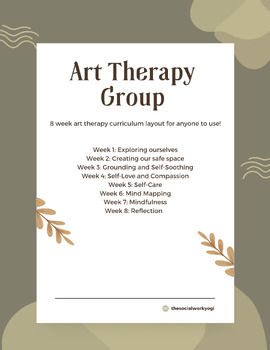 Preview of 8 Week Art Therapy Group