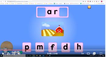 Preview of 8 Week Distance Learning Screen-cast  Phonics Lessons in Starfall