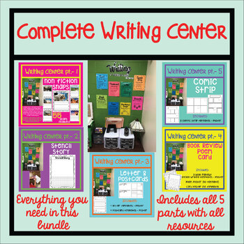 8 Writing Centers In One Download Creative Writing Centers Literacy Station