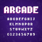8 bit Arcade Font | Video Games Letters | FontStation
