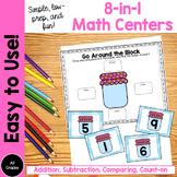 8-in-1 Low-prep Math Centers | Addition, Subtraction, and 