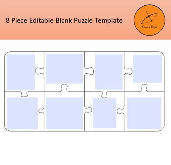 👉 Editable Jigsaw Puzzle Piece Outlines