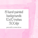 Pink watercolour backgrounds