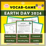 8 vocabulary challenge : Earth Day 2024 Games - Crossword-