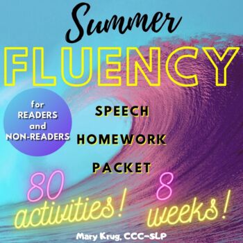 Preview of 80-Activity Summer FLUENCY Homework Packet