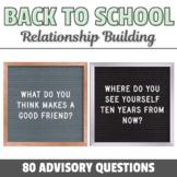 80 Advisory SEL Prompts for Secondary Alternative/ Special