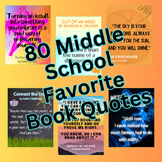 80 Book Quotes from Popular Middle School Novels