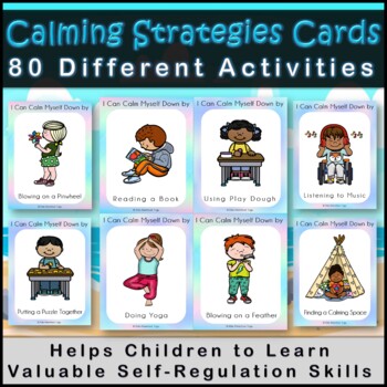 Preview of 80 Calming / Coping Strategies Cards for Self-Regulation & Anger Management