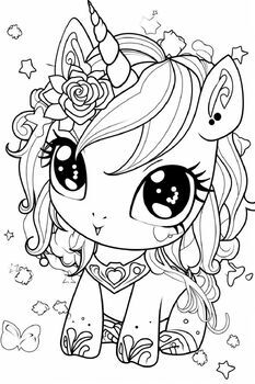 80 Cute Unicorn Coloring Pages for Kids by Knowledge and Teaching