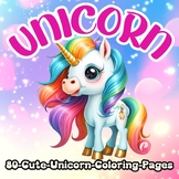 80 Cute Unicorn Coloring Pages for Kids