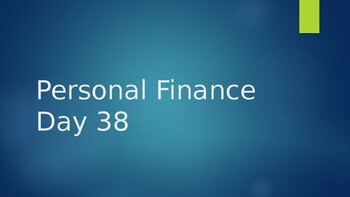 Preview of 80 Days of Personal Finance PowerPoints for Lessons