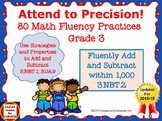 80 Math Fluency Practices Grade 3: Attend to Precision!