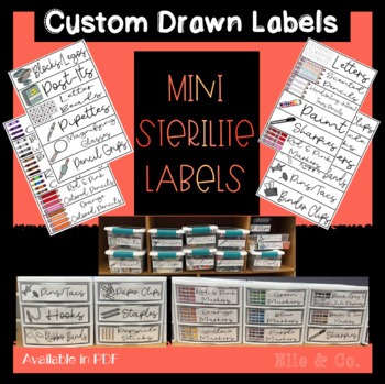 Preview of 80+ Mini Sterilite Drawer Labels