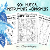 80+ Musical Instruments Worksheets / Orchestra / Families 