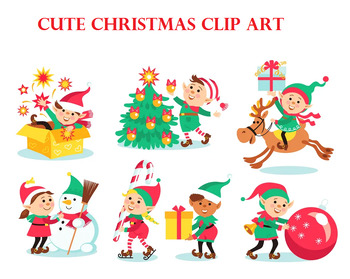 Preview of 80 Unique Cute Christmas Clip Art