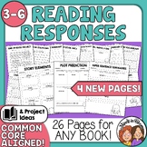 Reading Response Graphic Organizers for Beginning Middle &