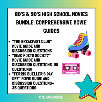 Preview of 80's & 90's High School Movies Bundle: Comprehensive Movie Guides