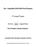 800 Non-Negotiable English Word Writing Program (FREE)