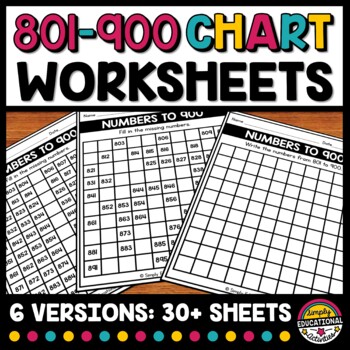 801 to 900 chart worksheets blank fill in the missing numbers 2nd grade math