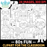 80s Fun Digital Stamps (Lime and Kiwi Designs)