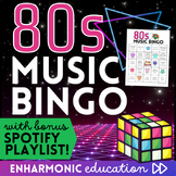 80s Music Bingo Game - Retro class reward activity, 1980s 