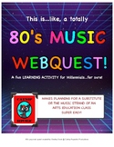 80s Music Webquest - expanded edition