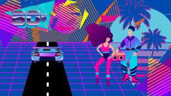 80s Theme Virtual Backgrounds, 4 Fun 80s THEME BACKGROUDS for Zoom