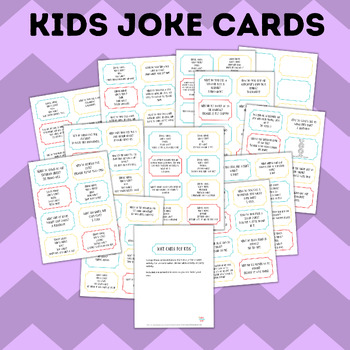 81 of the Best Jokes for Kids Cards by Paper Scissors Craft | TpT