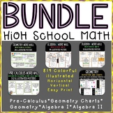 819 High School Math Vocab Posters BUNDLE | 5 Products | A