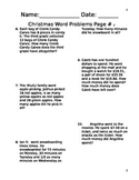 82 Christmas Math Word Problems