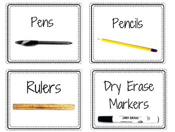 Preview of 84 Classroom Labels for Organizing Supplies & Materials