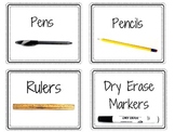 84 Classroom Labels for Organizing Supplies & Materials