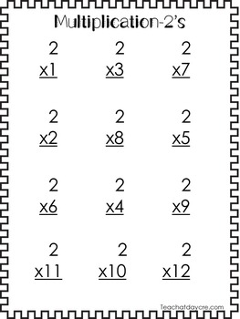 84 multiplication worksheets numbers 1 12 2nd 5th grade by teach at