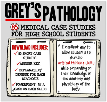Preview of 85 Medical Case Studies for High School Students!
