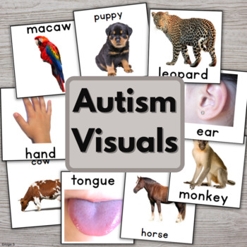 Preview of Autism Visuals with Real Photos for Nonverbal Communication