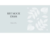 85 Questions RBT Mock Exam