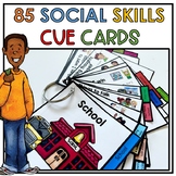 Portable social skills cue cards for conversation self reg