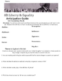 8B: Liberty and Equality Anticipation Guide for Amplify Grade 8
