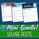 Square Root Bundle - Task Cards, Worksheets and an Assessment